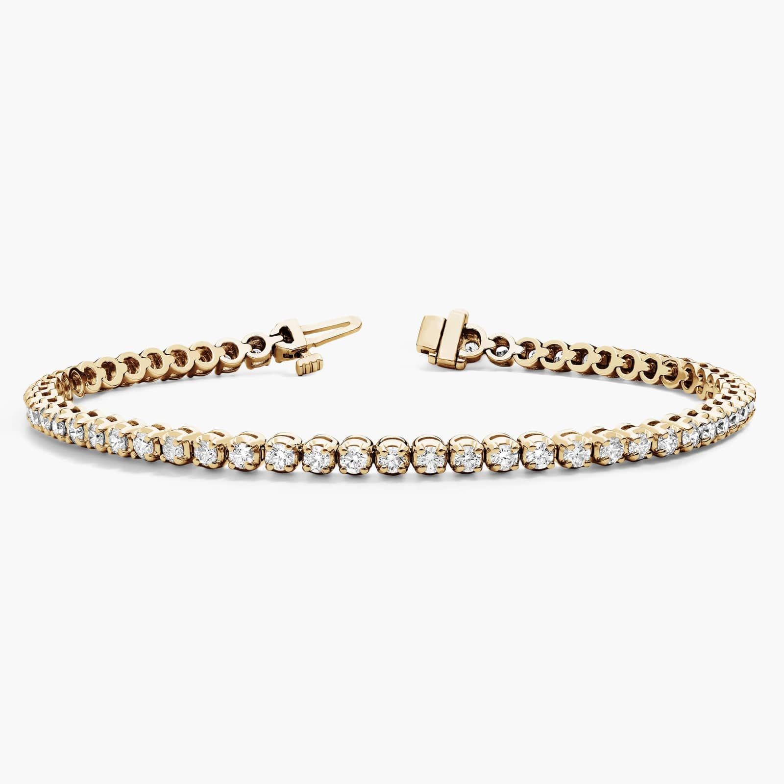 Diamond Tennis Bracelet in 14k Yellow Gold (3 ct. tw.) 2