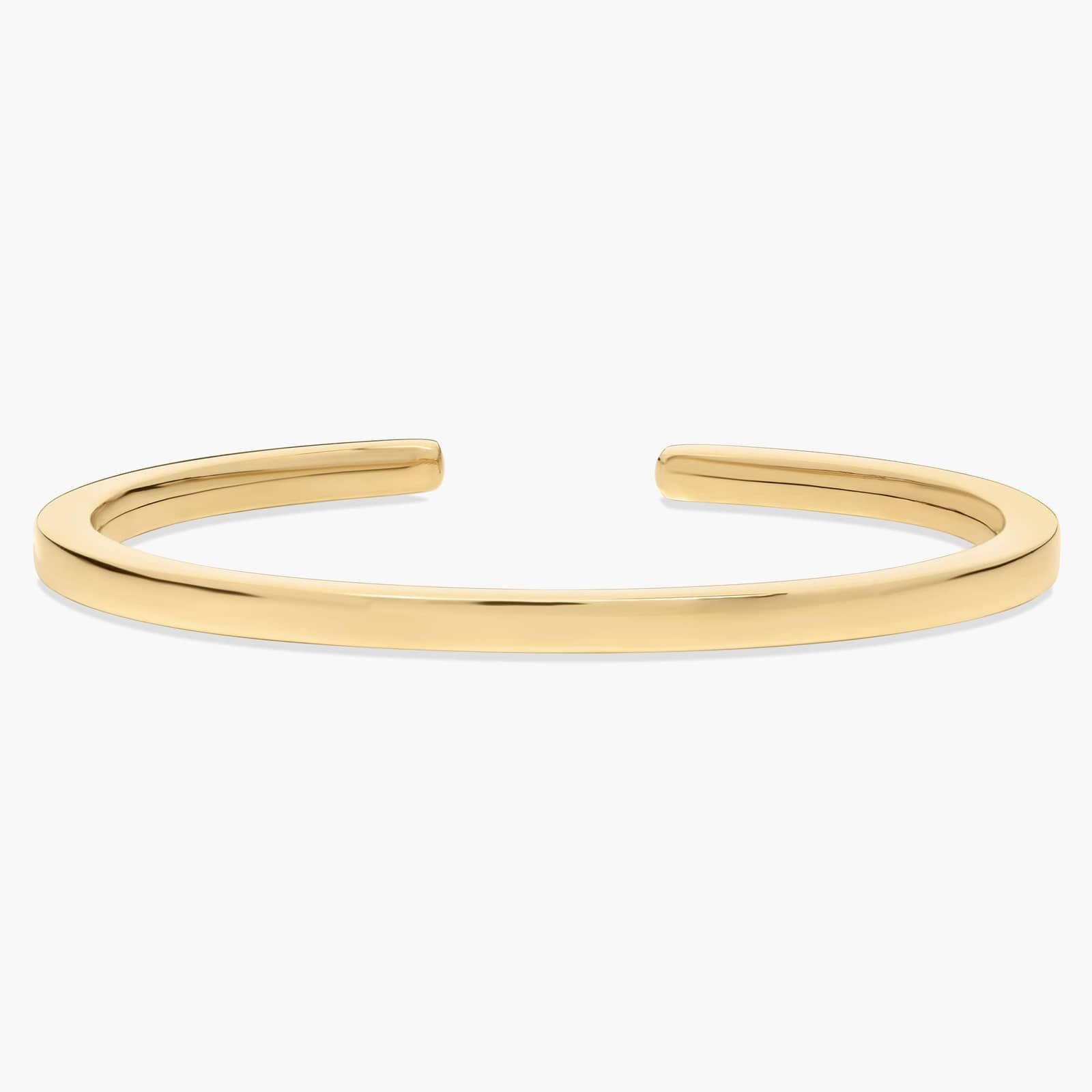 Flexible Cuff in 14k Yellow Gold (4mm)