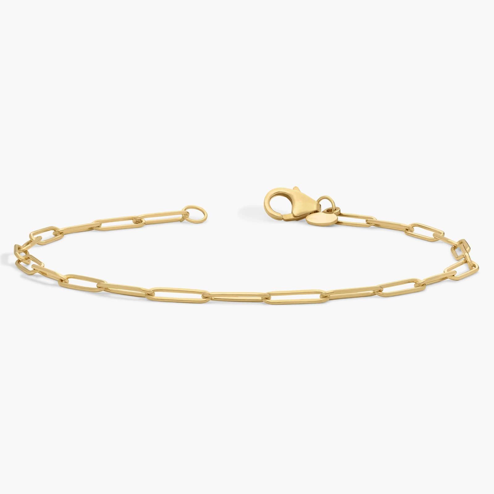 Paperclip Bracelet in 14K Yellow Gold 2