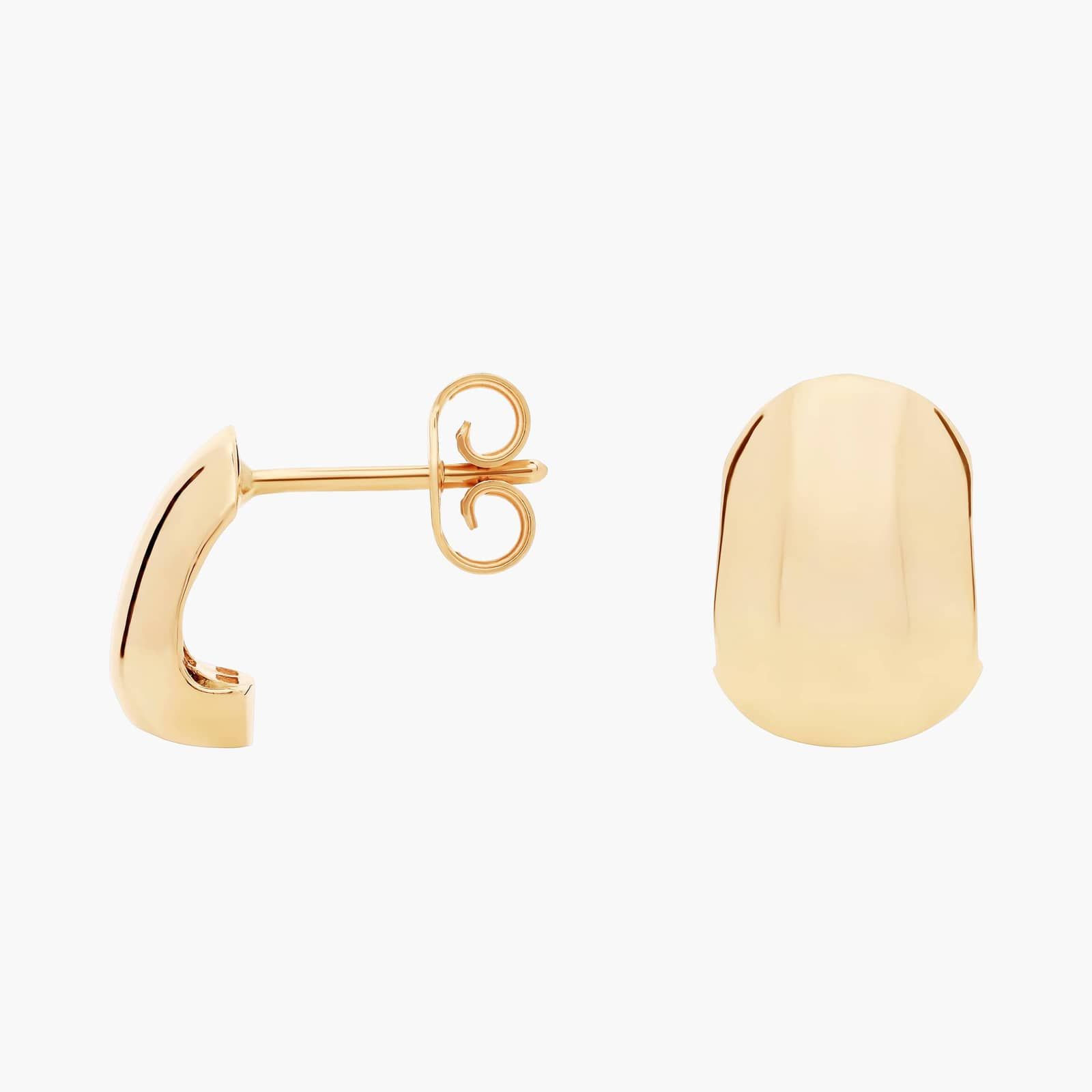 Spherical Stud Earrings in 14k Italian Yellow Gold 2