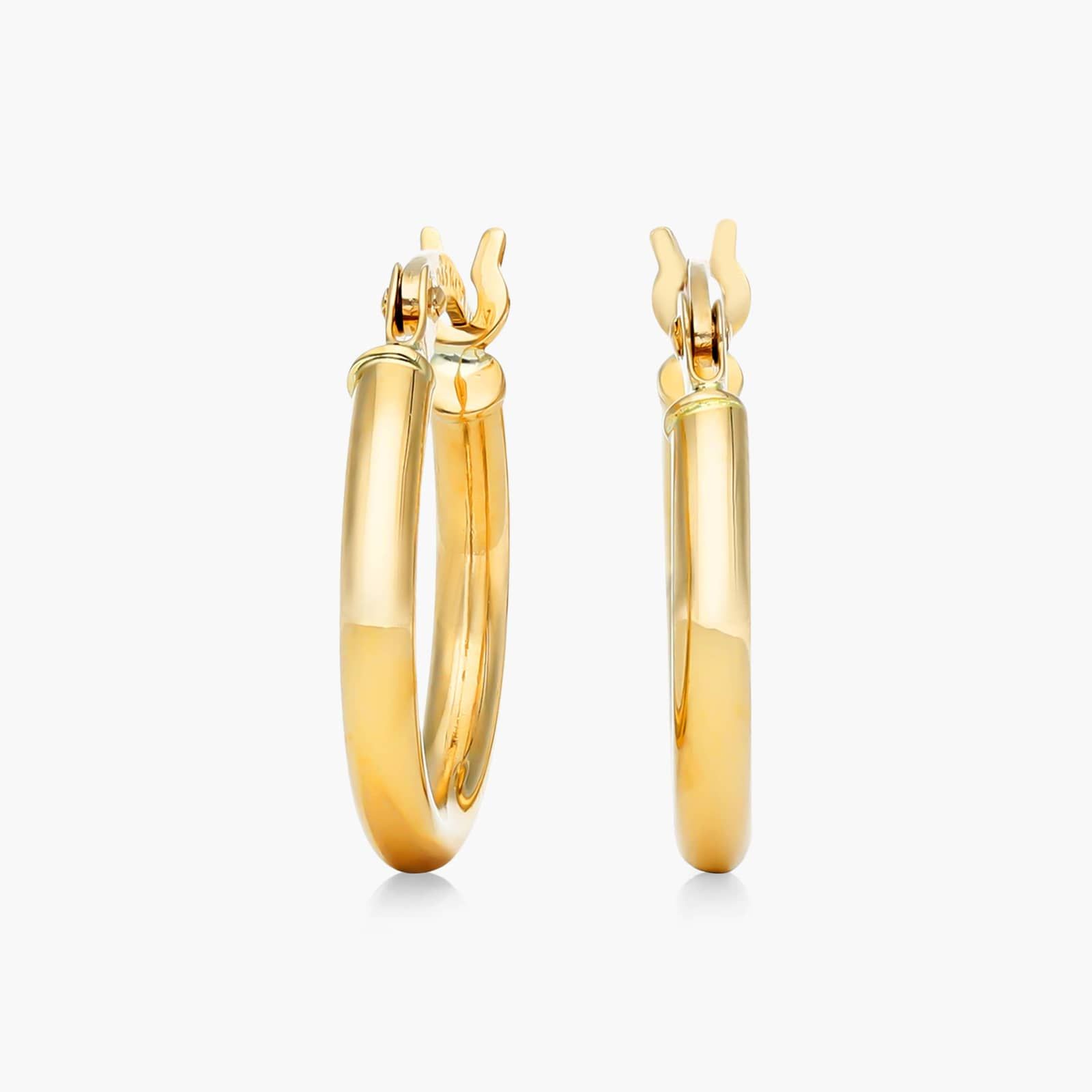 Standard Tube Hoop Earrings In 14K Yellow Gold By James Allen