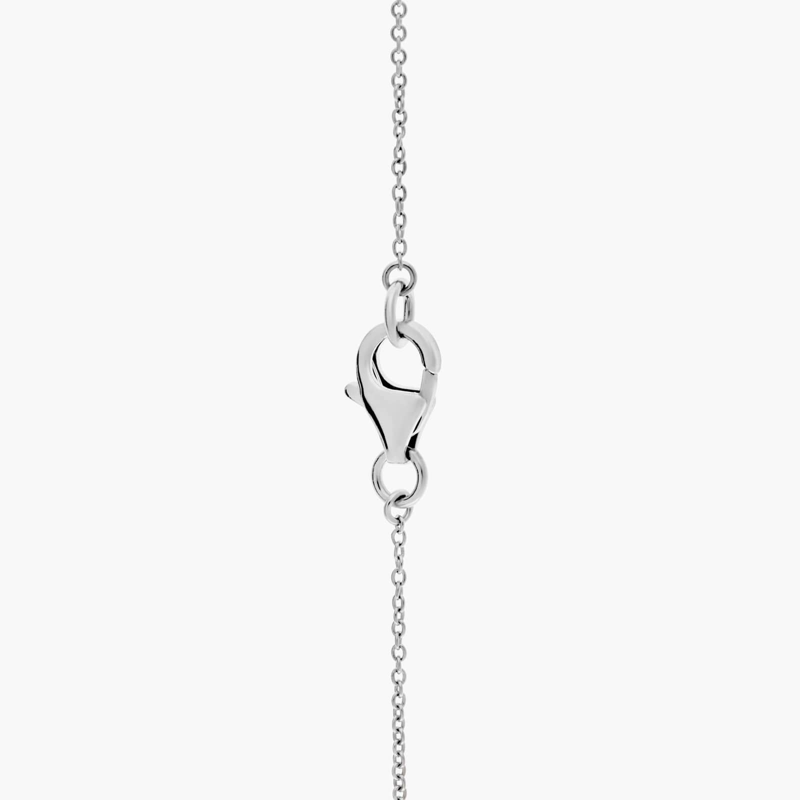Vintage-Inspired Freshwater Cultured Pearl and White Topaz Halo Pendant in Sterling Silver (6mm) 2