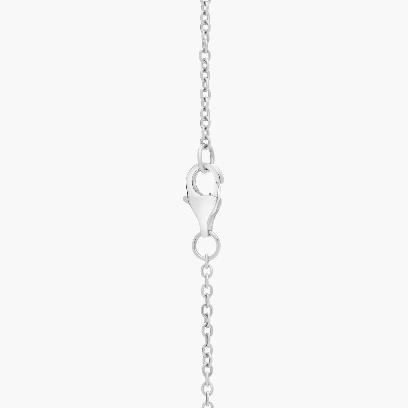Freshwater Cultured Pearl Necklace with Blue Topaz in Sterling Silver - 37" (8.5mm) 2