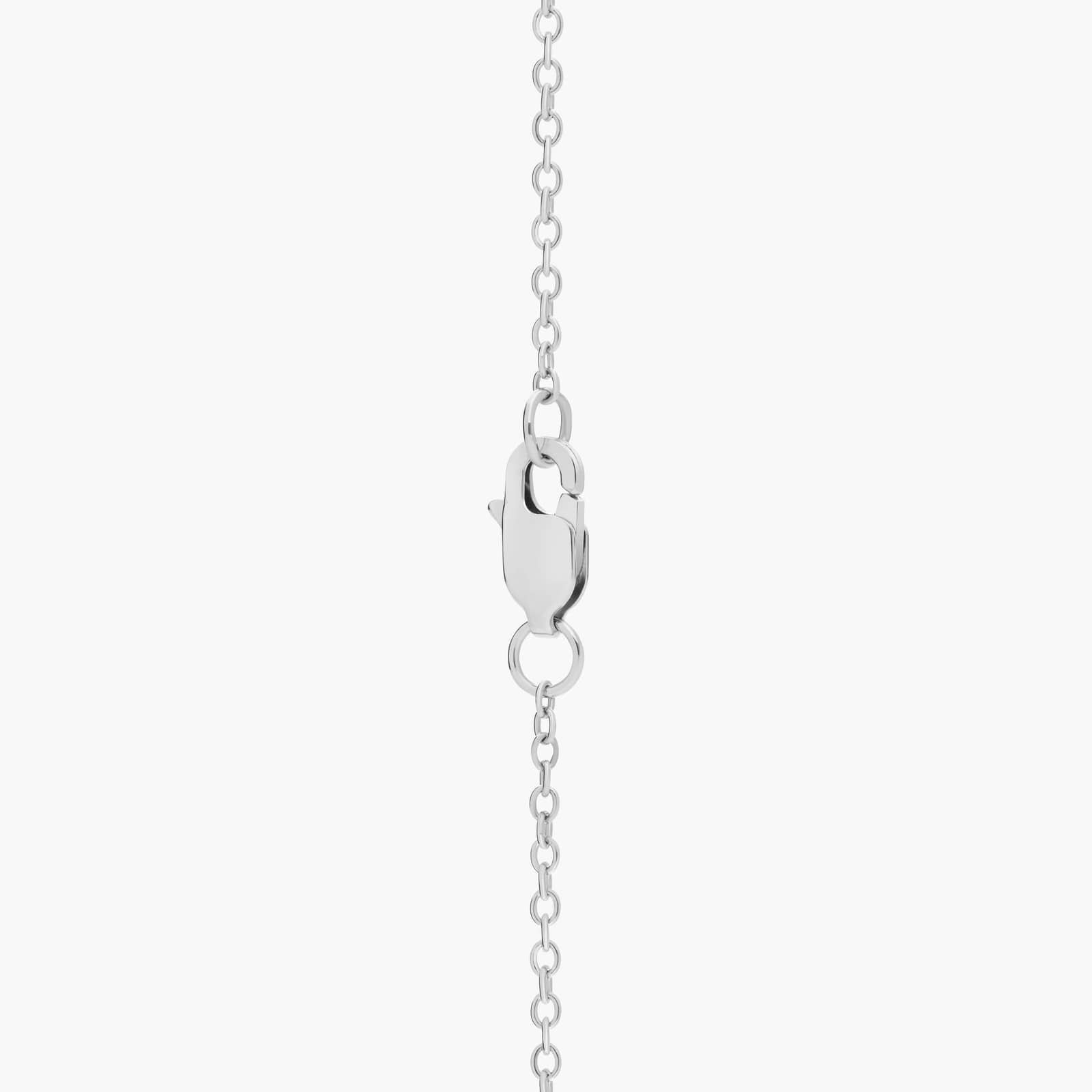 Opal Rope Pendant in Sterling Silver (7mm) 2