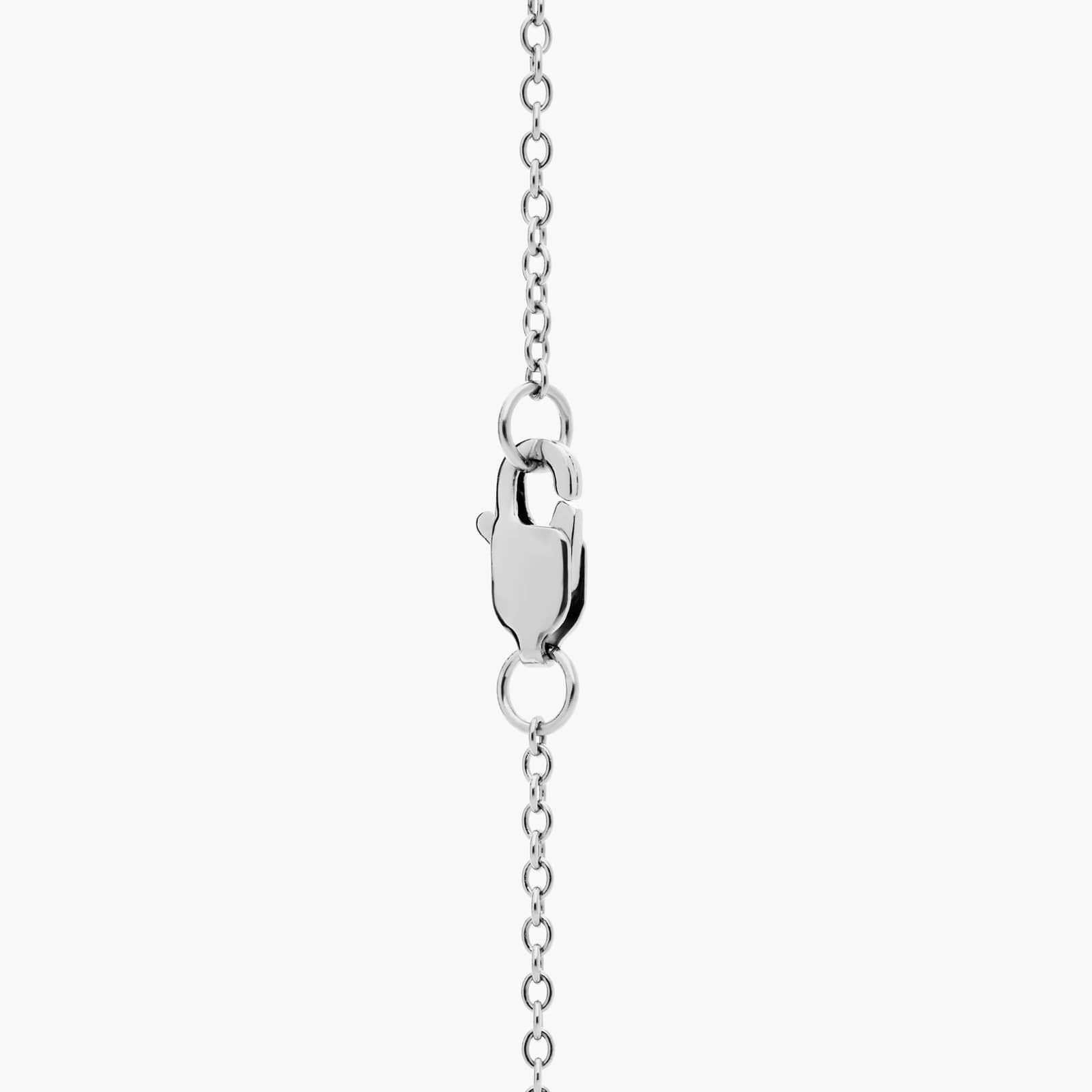 Sky Blue Topaz, London Blue Topaz and White Sapphire Tower Pendant in Sterling Silver 2