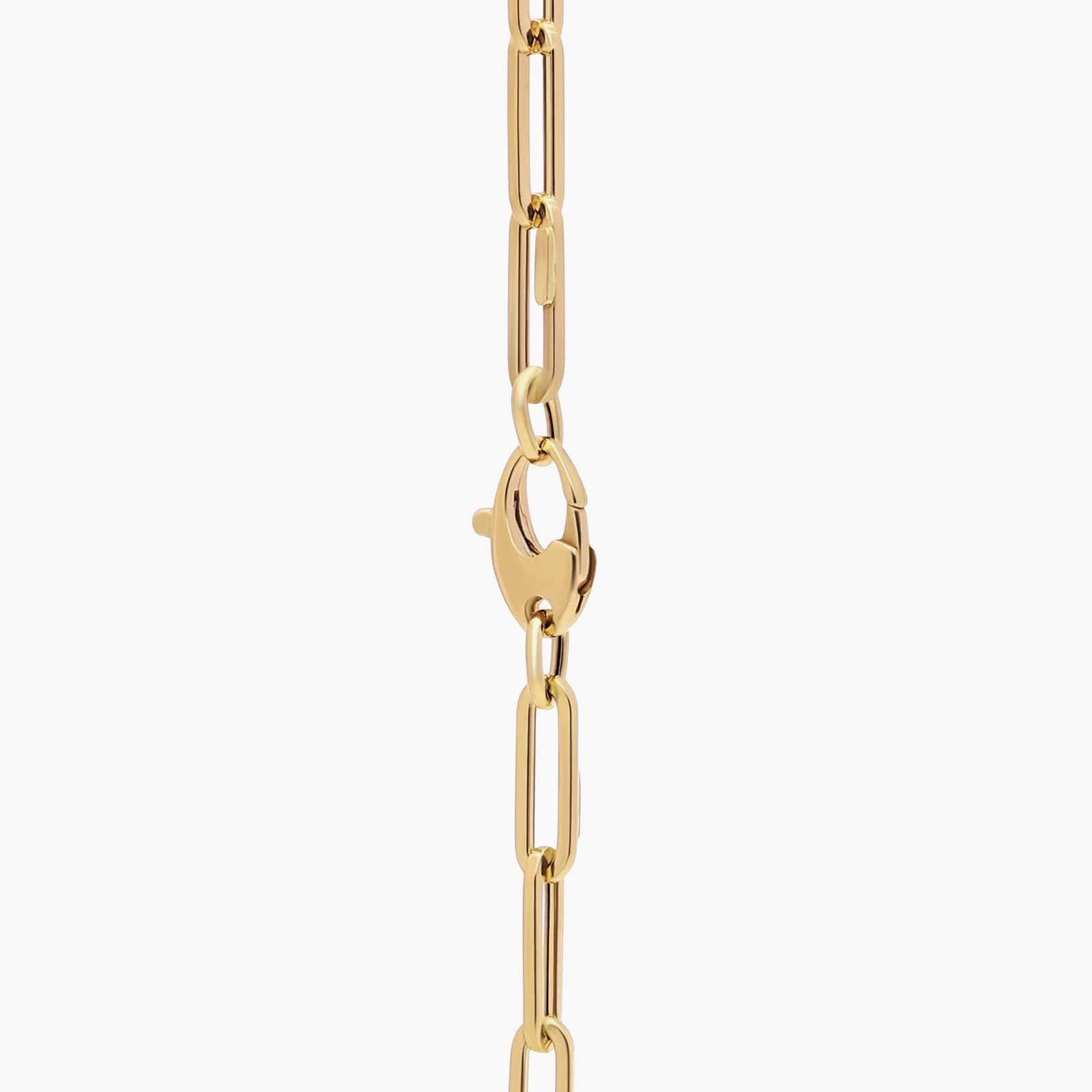 18" Medium Paperclip Necklace in 14k Italian Yellow Gold (4 mm) 2