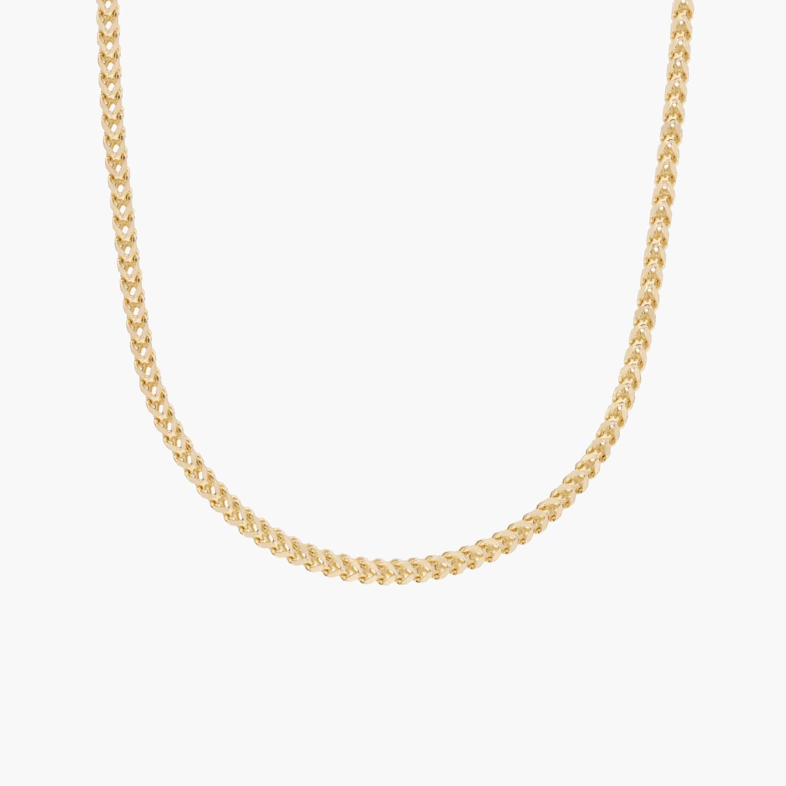 20" Franco Chain in 14k Yellow Gold (1.3 mm)