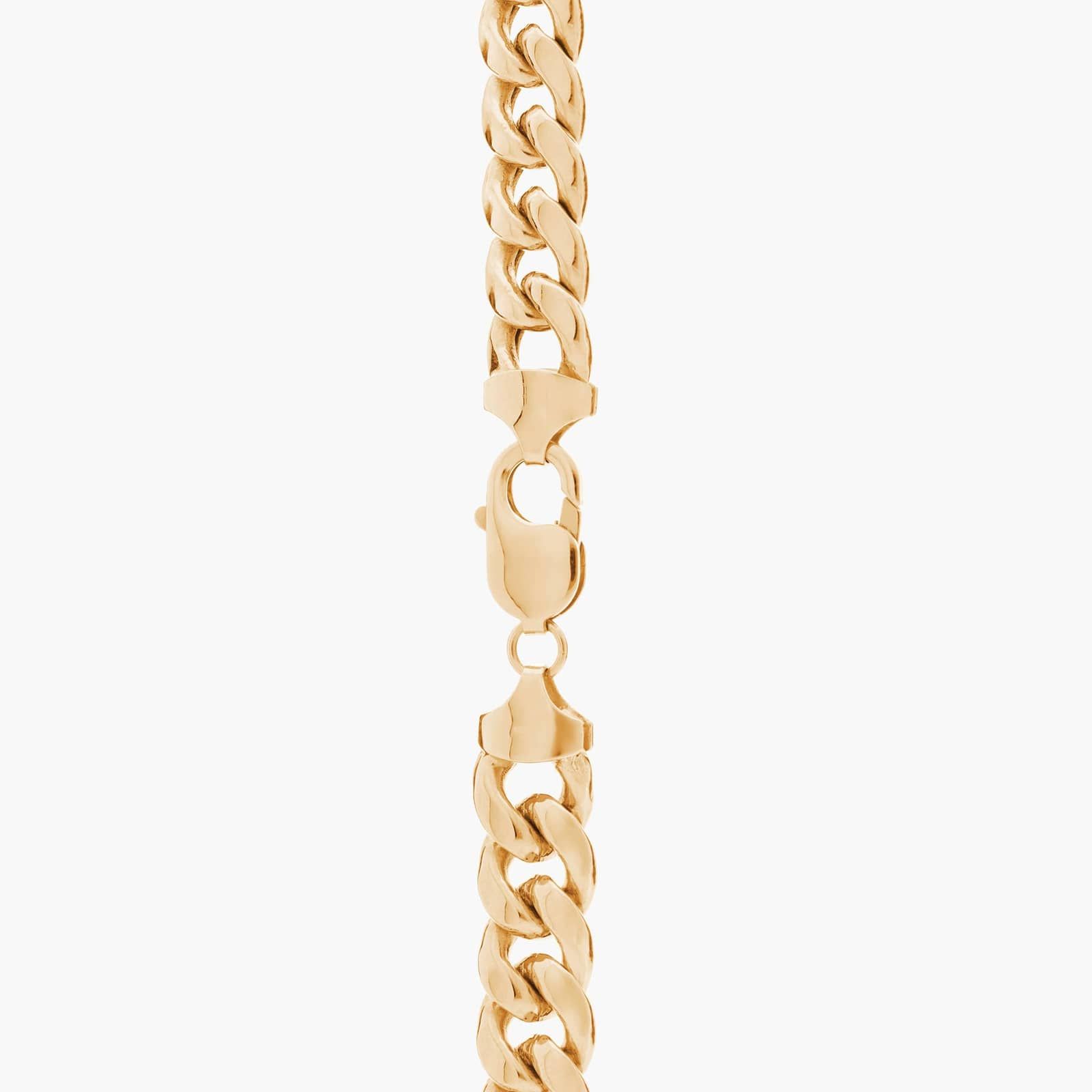 24" Men's Semi-Solid Miami Cuban Chain in 14k Yellow Gold (11 mm) 2