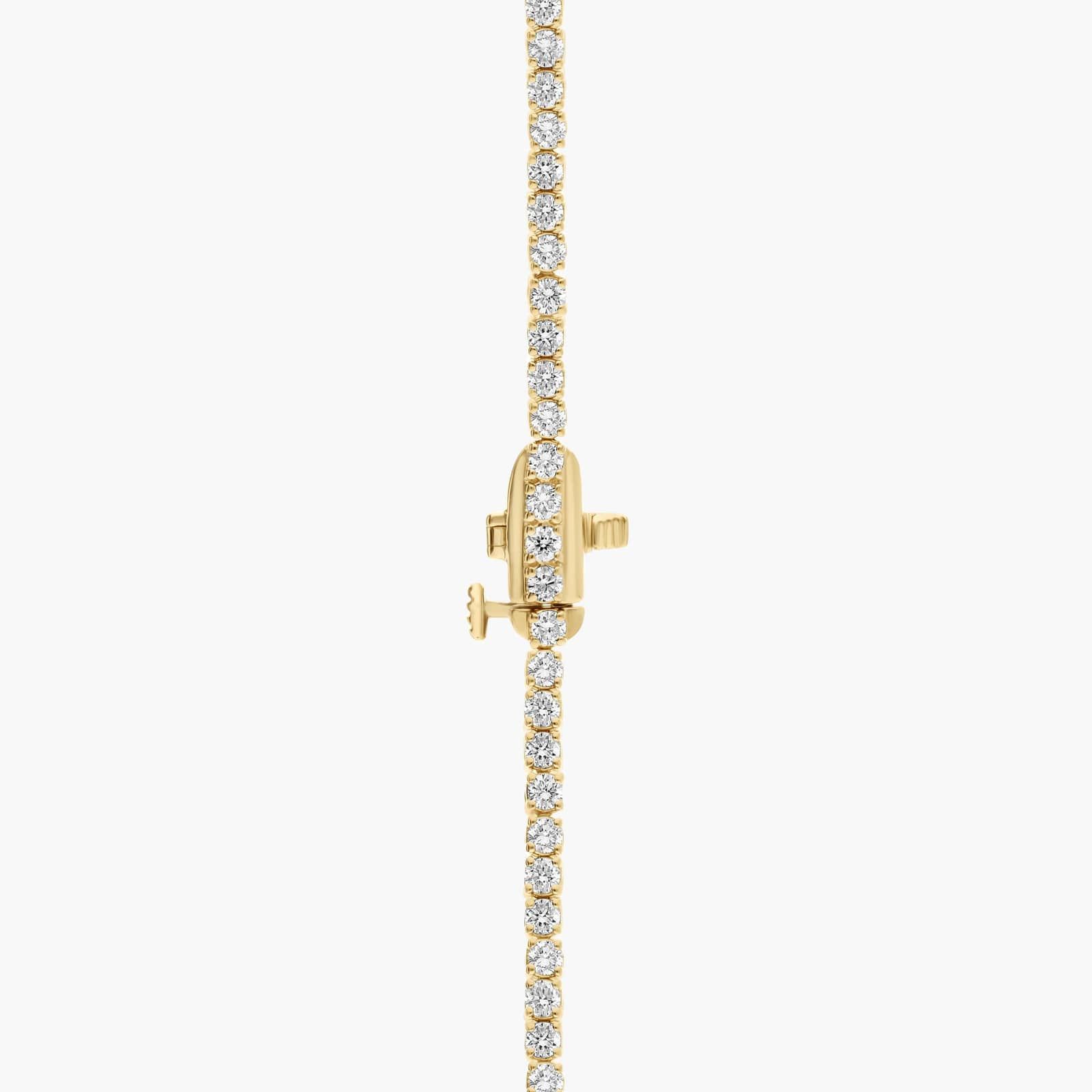 16 " Straight Diamond Eternity Necklace In 14K Yellow Gold (5 Ct. tw. - H-I / SI1-SI2) 2