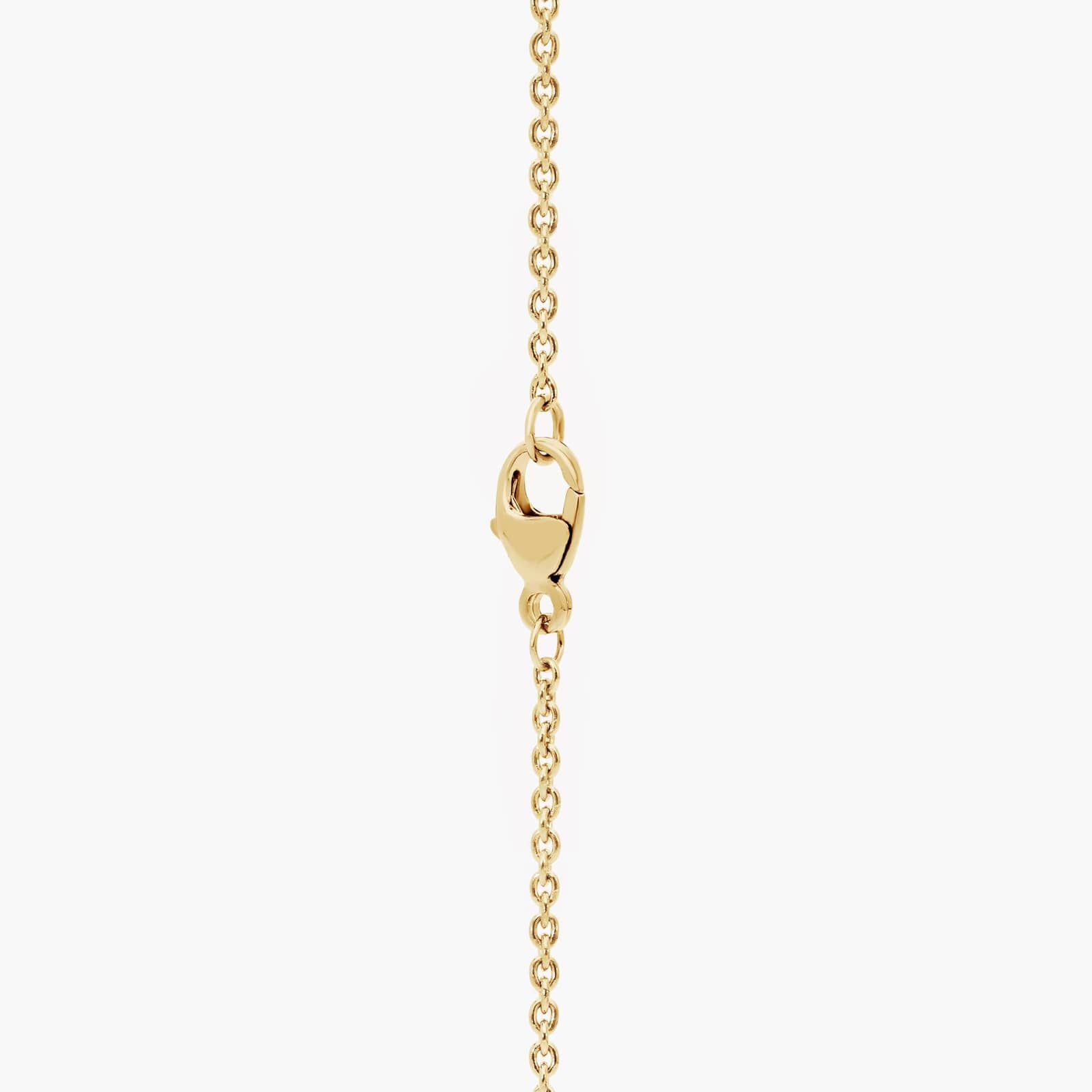 Smile Necklace With Bezel Set Lab-Grown Diamonds in 14K Yellow Gold 2