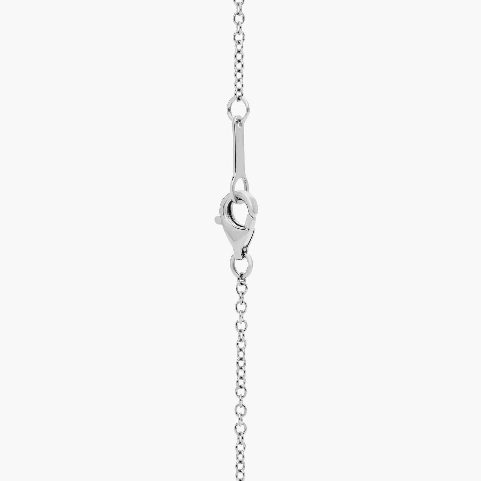 Diamond Initial A Pendant Necklace In 14K White Gold 2